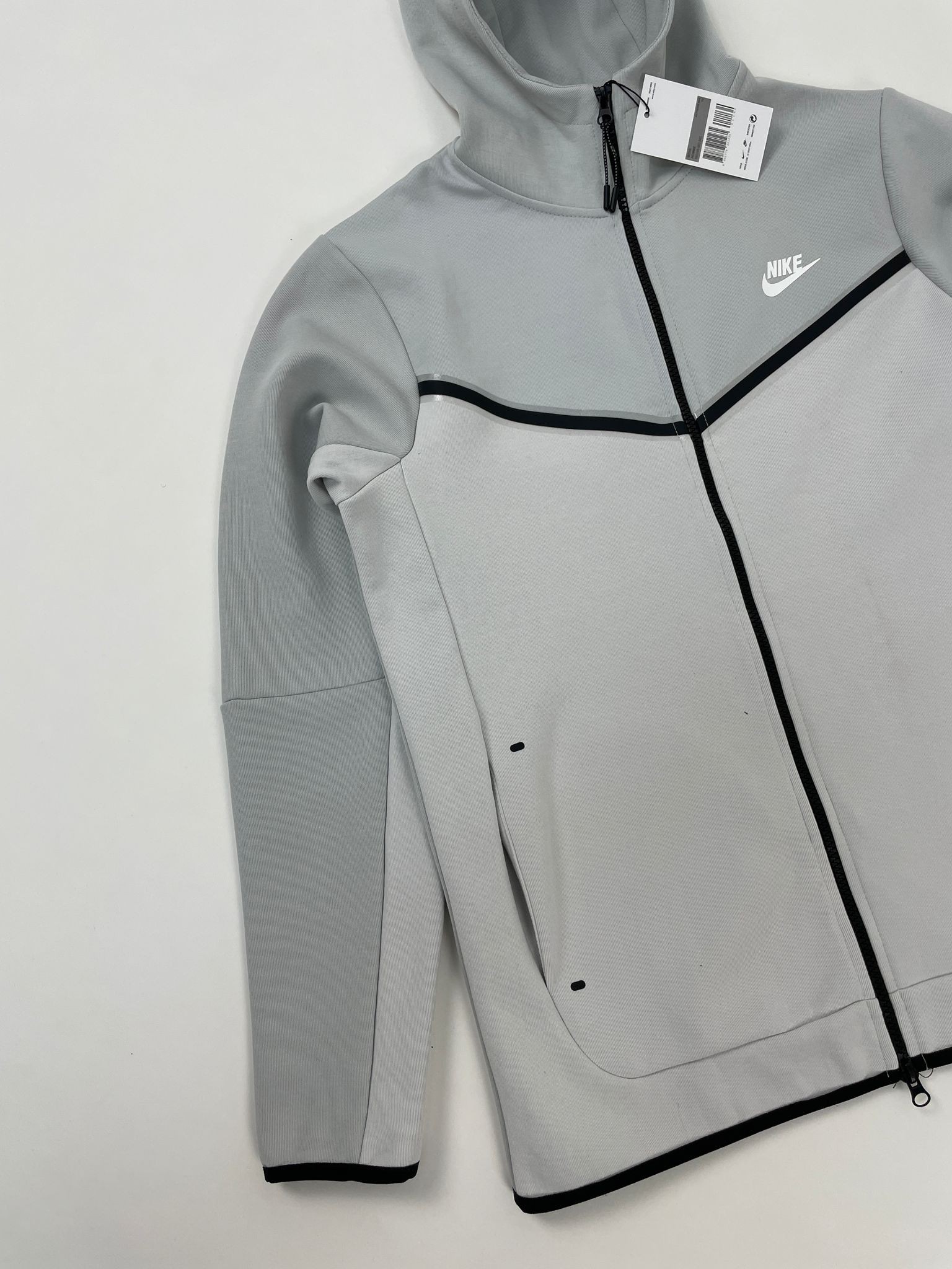 NSW Tech Fleece Full Zip Hoodie Double Light Gray