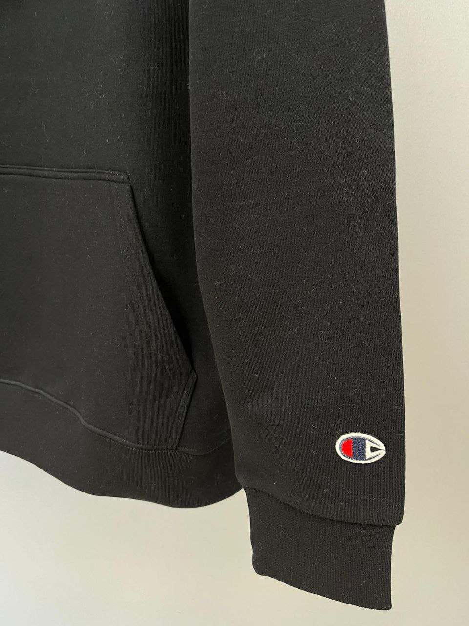 Embroidered Small Script Logo Hoodie