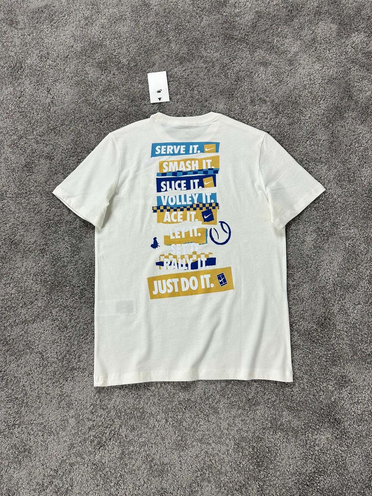 Just Do It Tişört - Kırık Beyaz