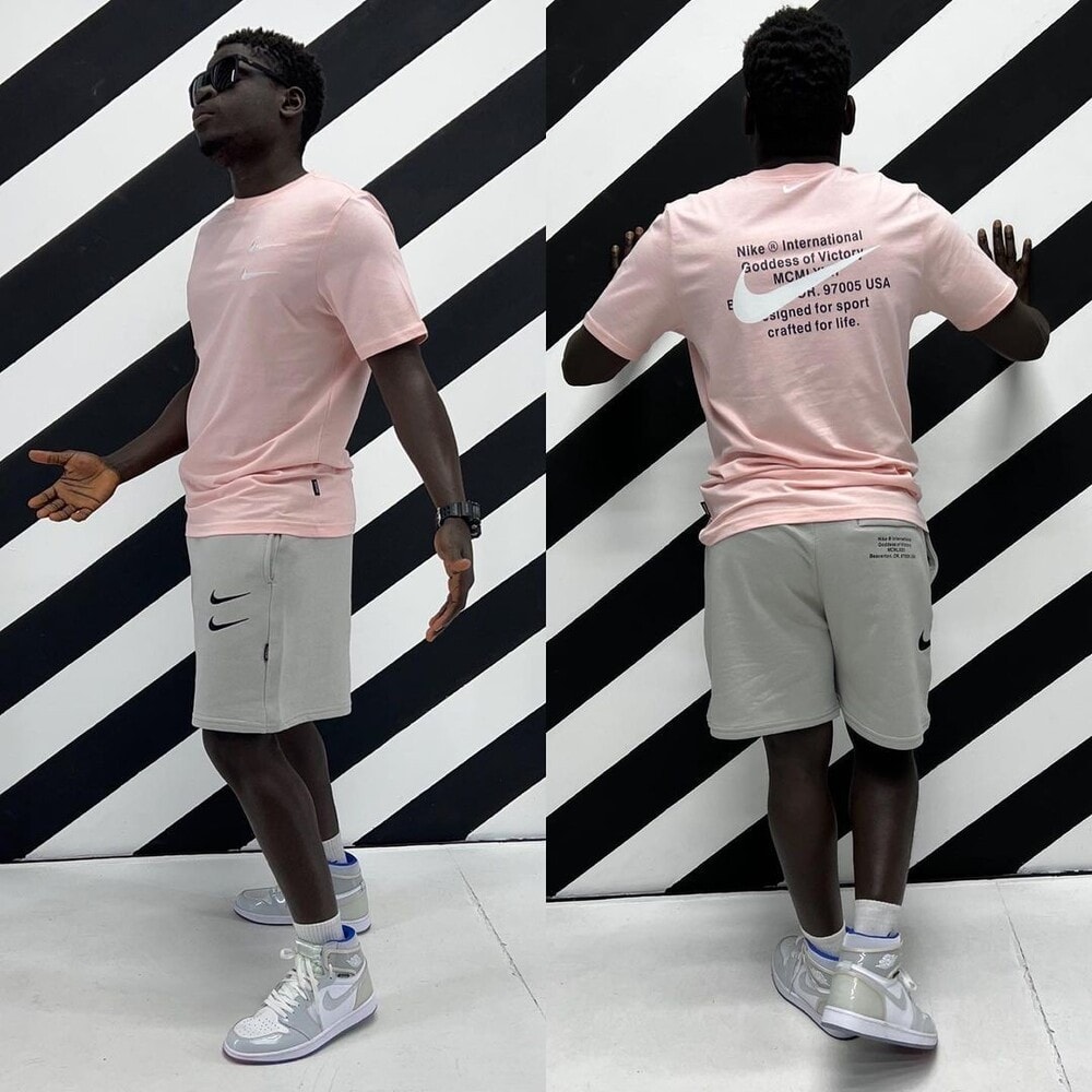 double swoosh t shirt