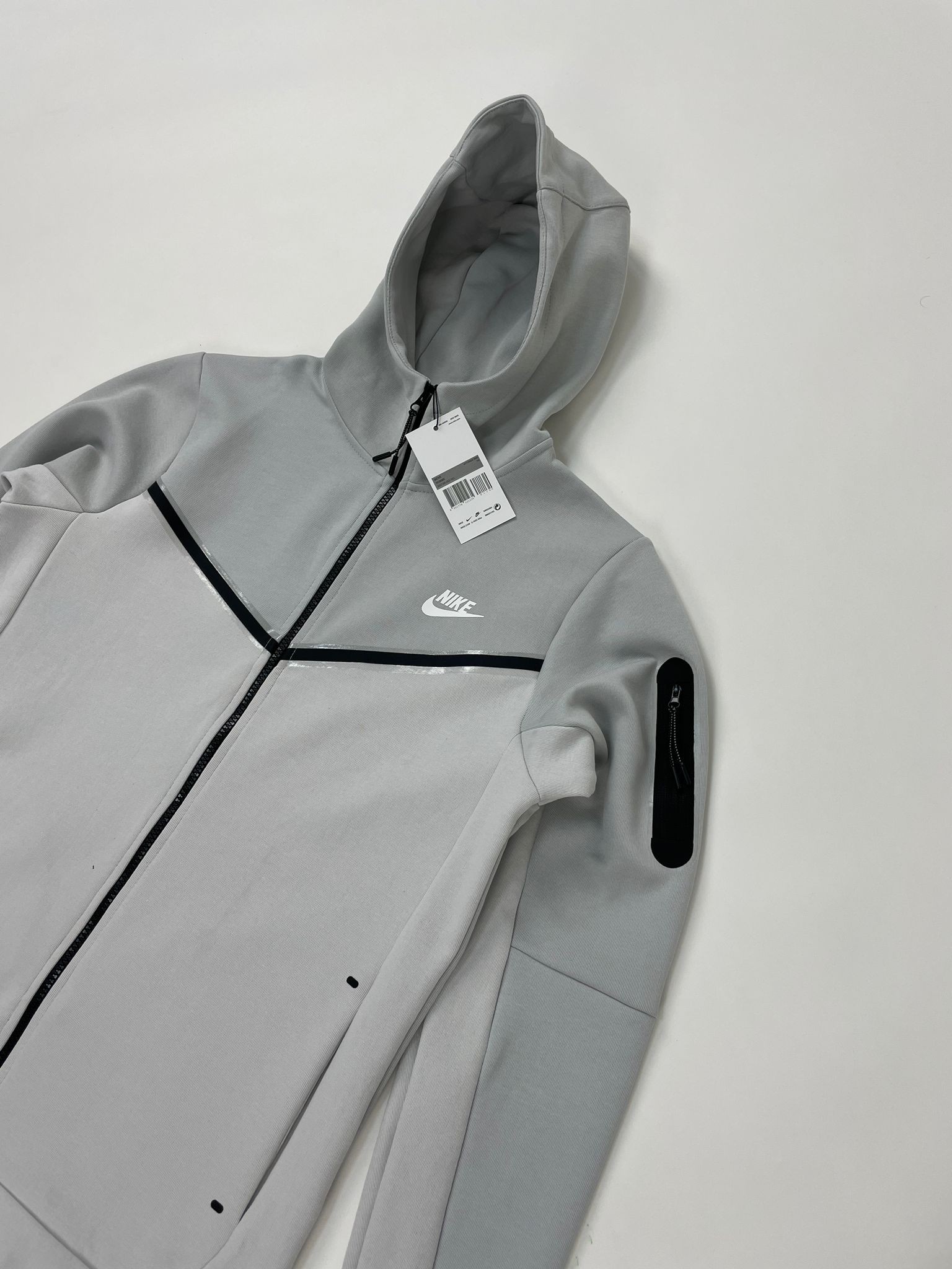 NSW Tech Fleece Full Zip Hoodie Double Light Gray