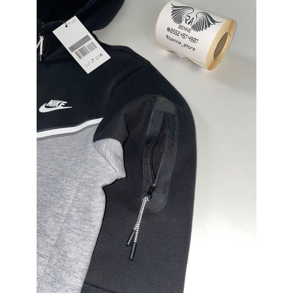 NSW Tech Fleece Full Zip Hoodie Black/Dark Grey