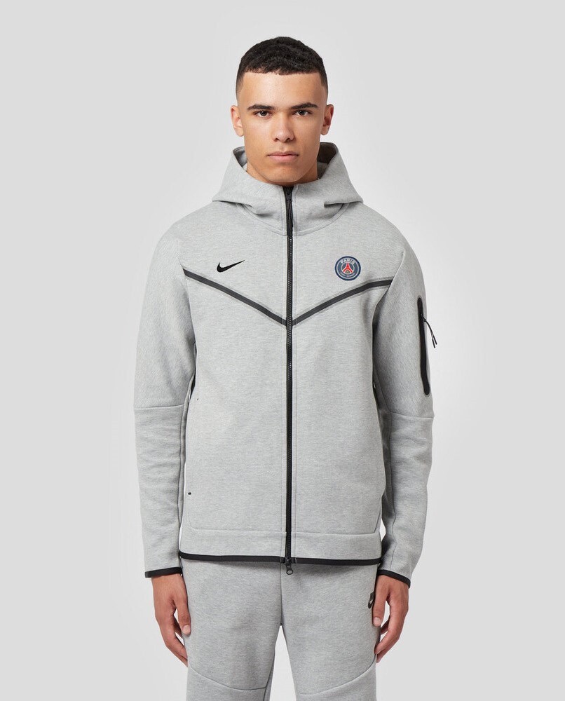 Nsw Tech Fleece Full Zip Hoodie Paris Dark Grey