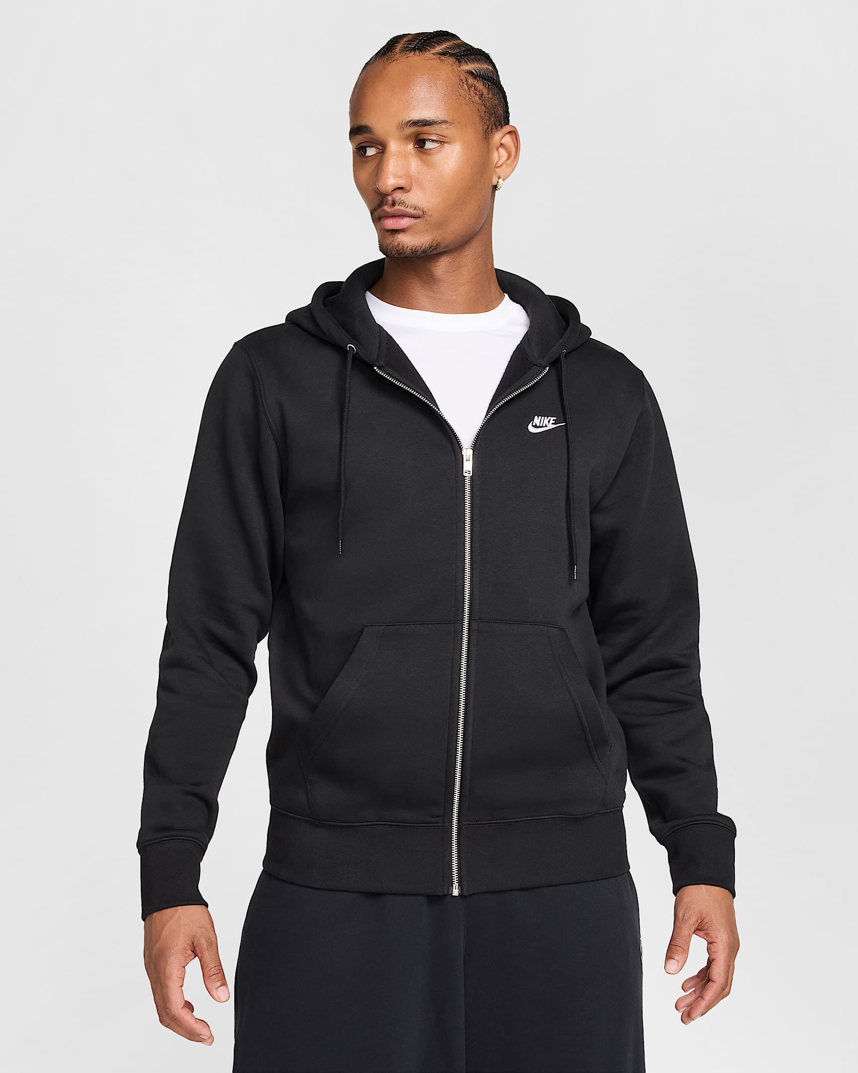 Club Fleece Full-Zip Hoodie New Season - Siyah