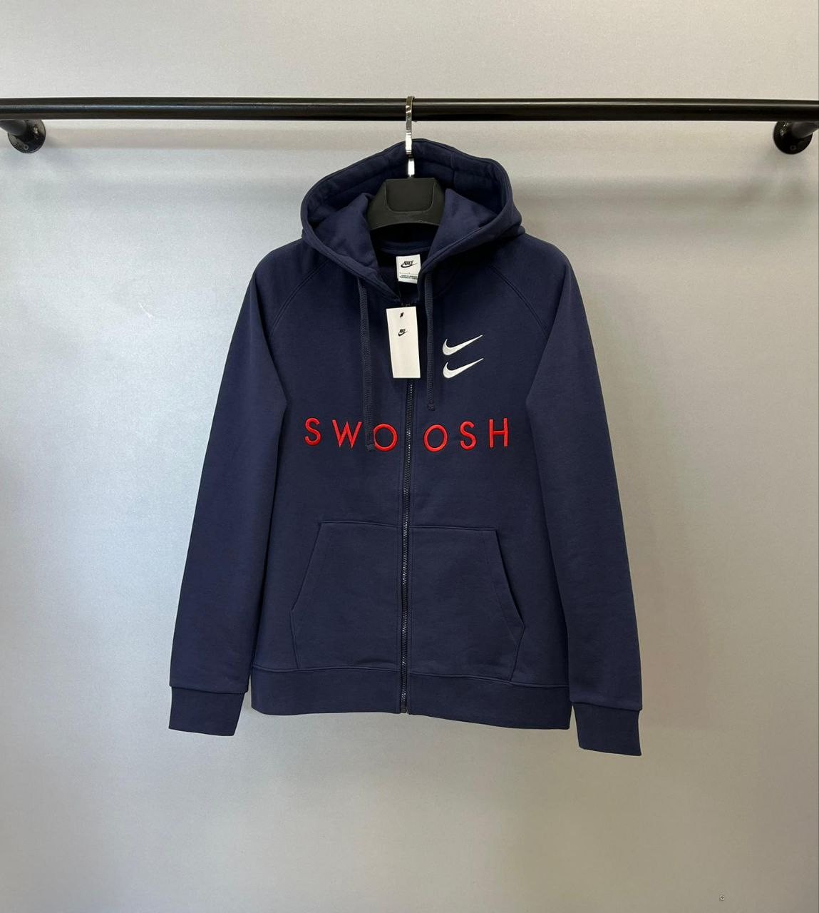 Swoosh Full Zip Hoodie - Lacivert