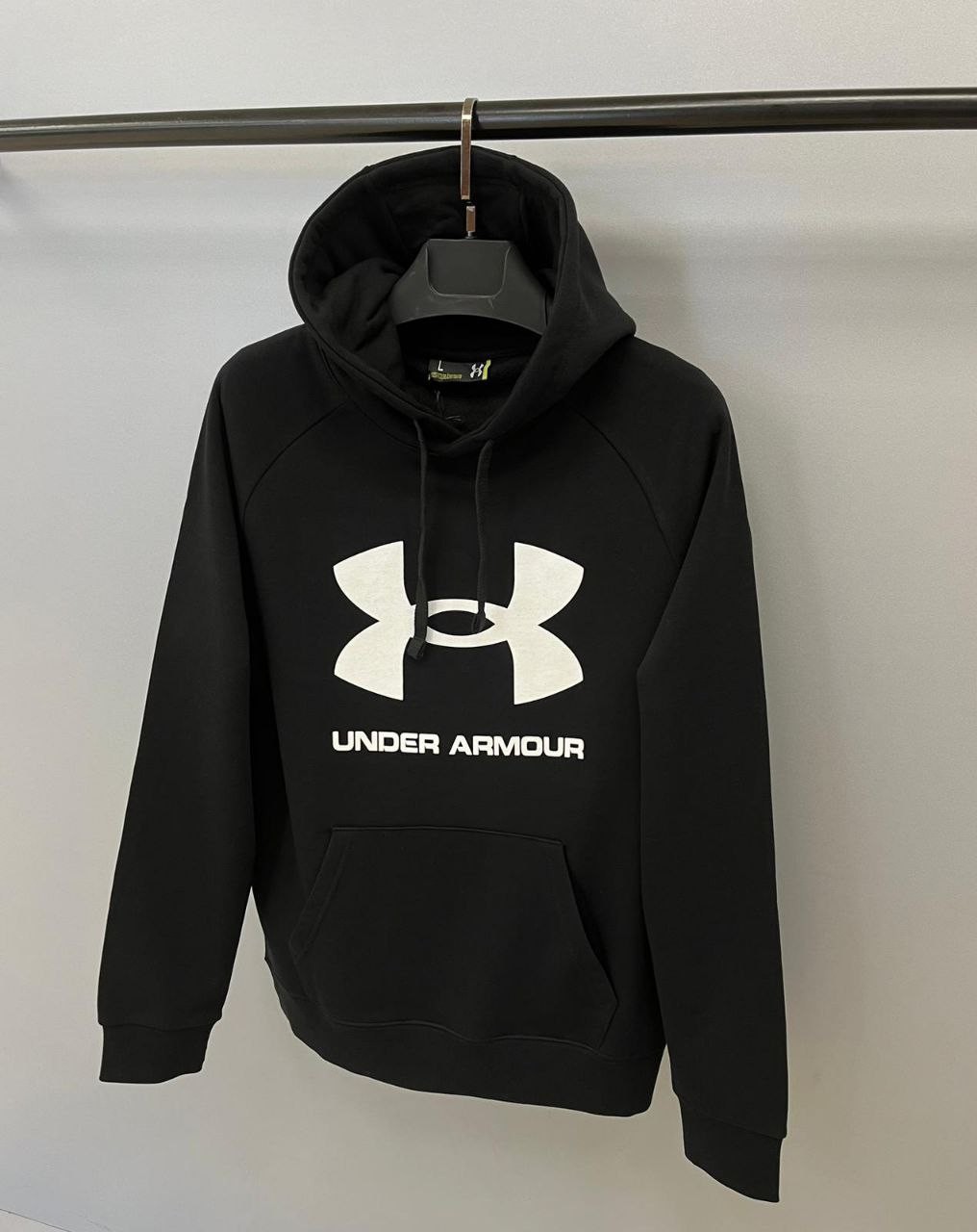 UA Rival Fleece Big Logo Hoodie - Siyah