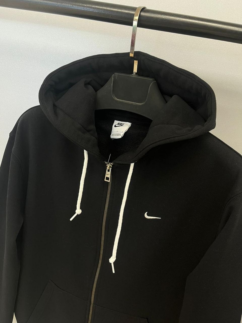 Solo Swoosh Full Zip Hoodie | Siyah