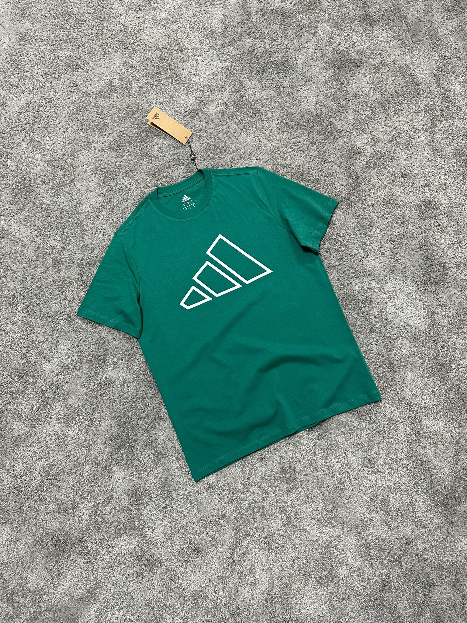 Adidas Logo Tişört - Yeşil