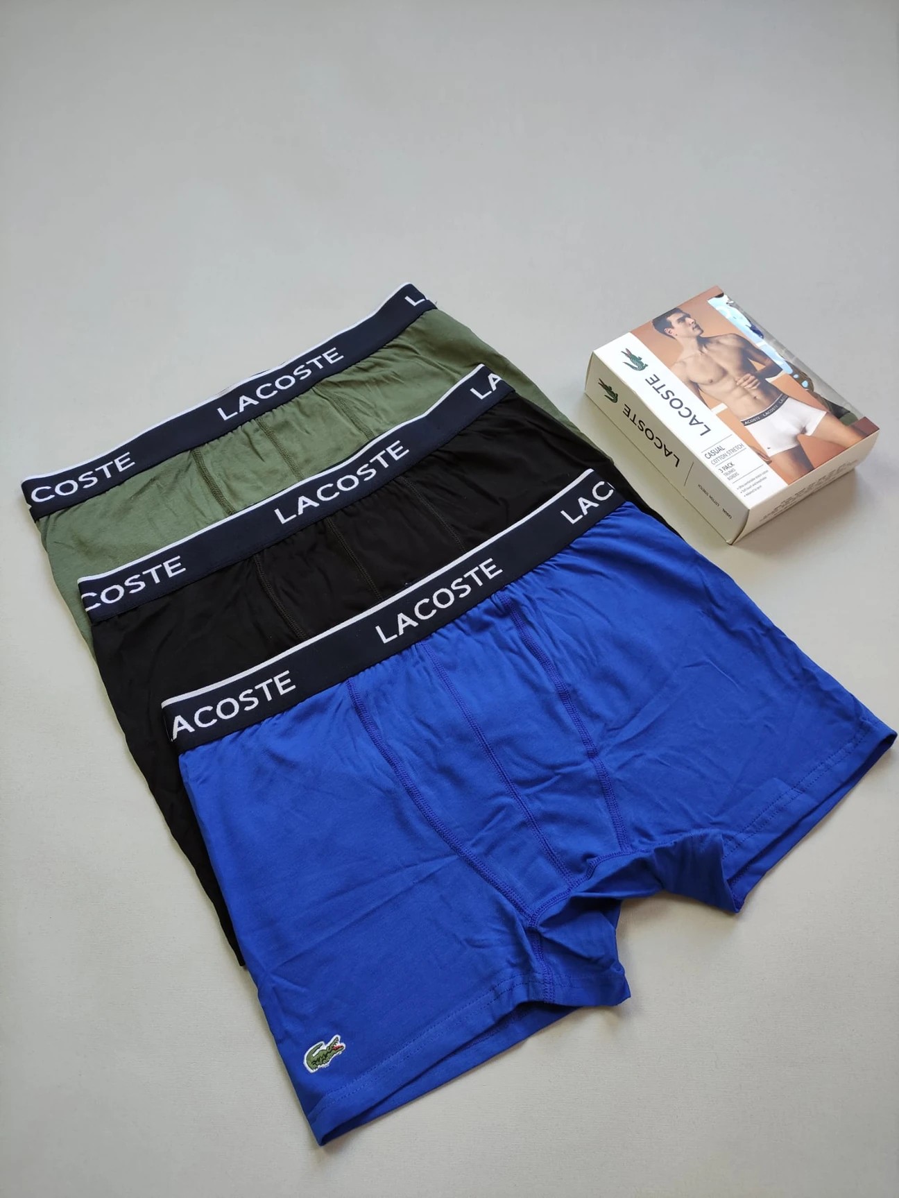 Lacoste Sportswear 3'lü Boxer Paketi