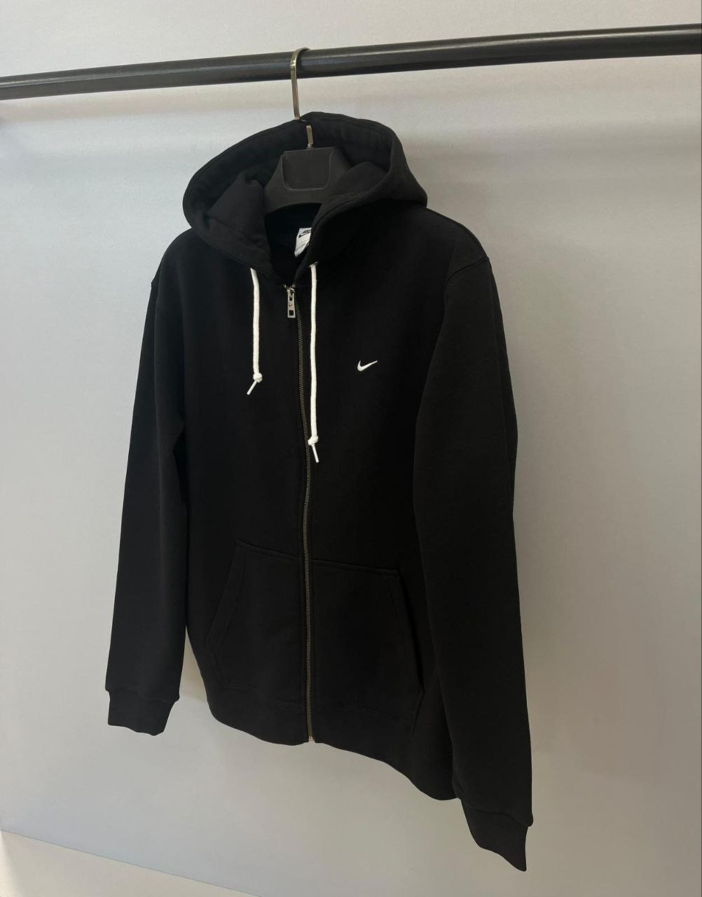 Solo Swoosh Full Zip Hoodie | Siyah