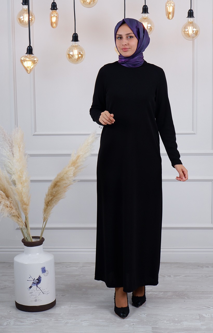 Nurcan Çetin Elbise 24101 - Siyah