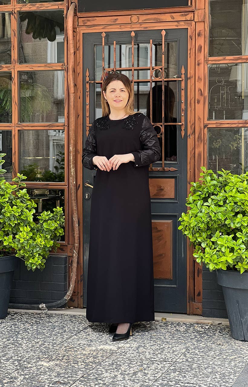 FUAT GÜRŞEN Elbise 1100 - Siyah