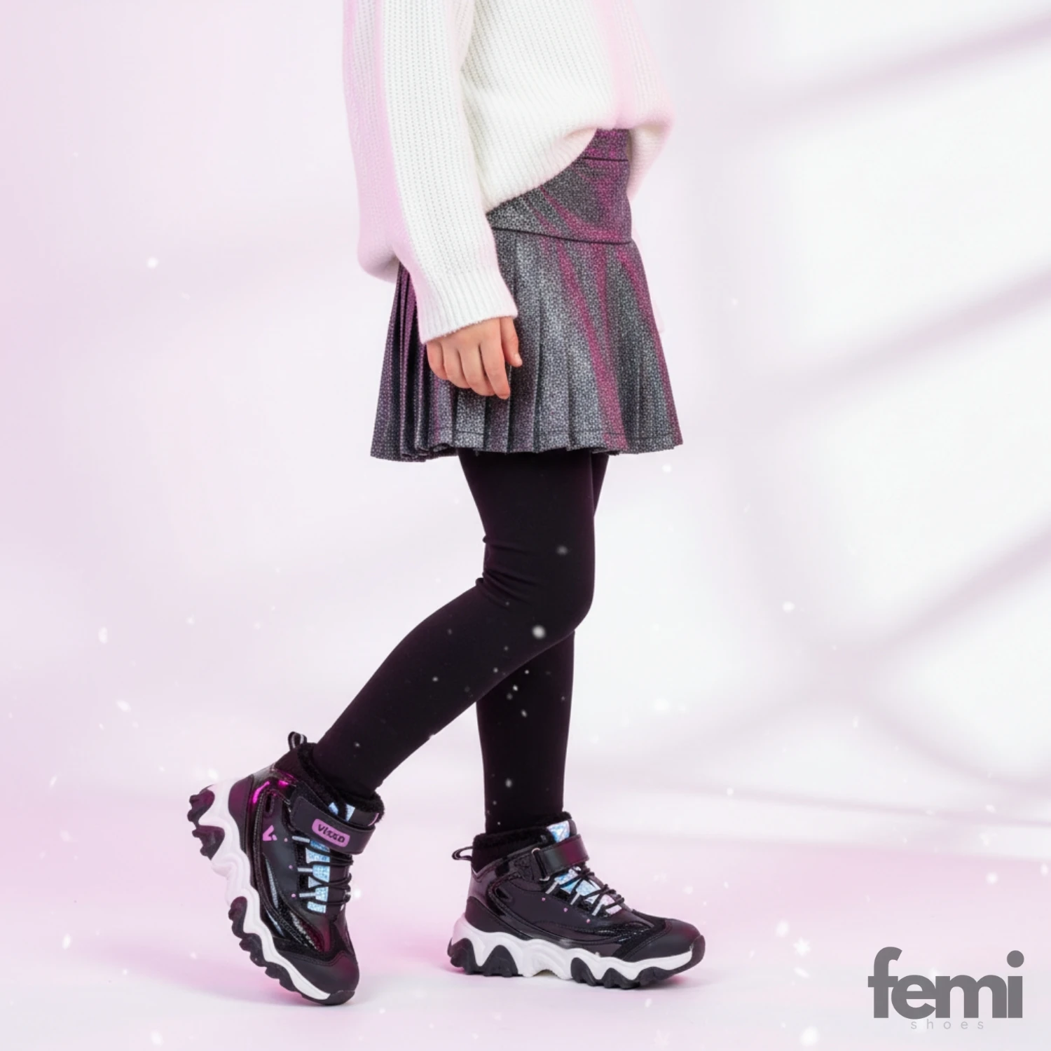 Vicco Radus Kız Çocuk Bot - Siyah