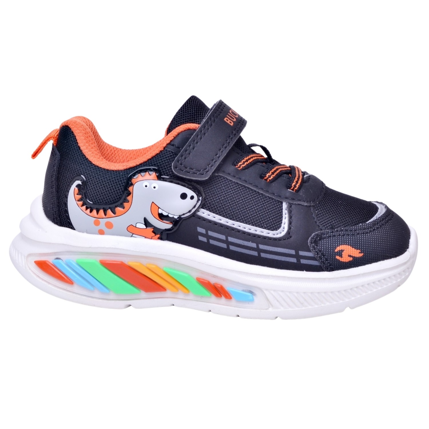 Buckhead Rex Çocuk Işıklı Spor Ayakkabı Buck3043 - Siyah