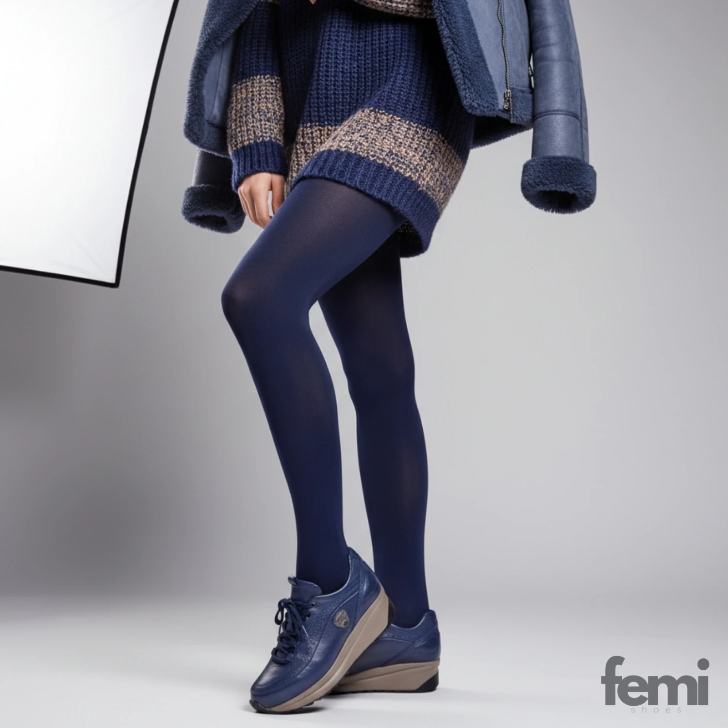 Mammamia D25KA-3660 Kadın Deri Ayakkabı - Lacivert