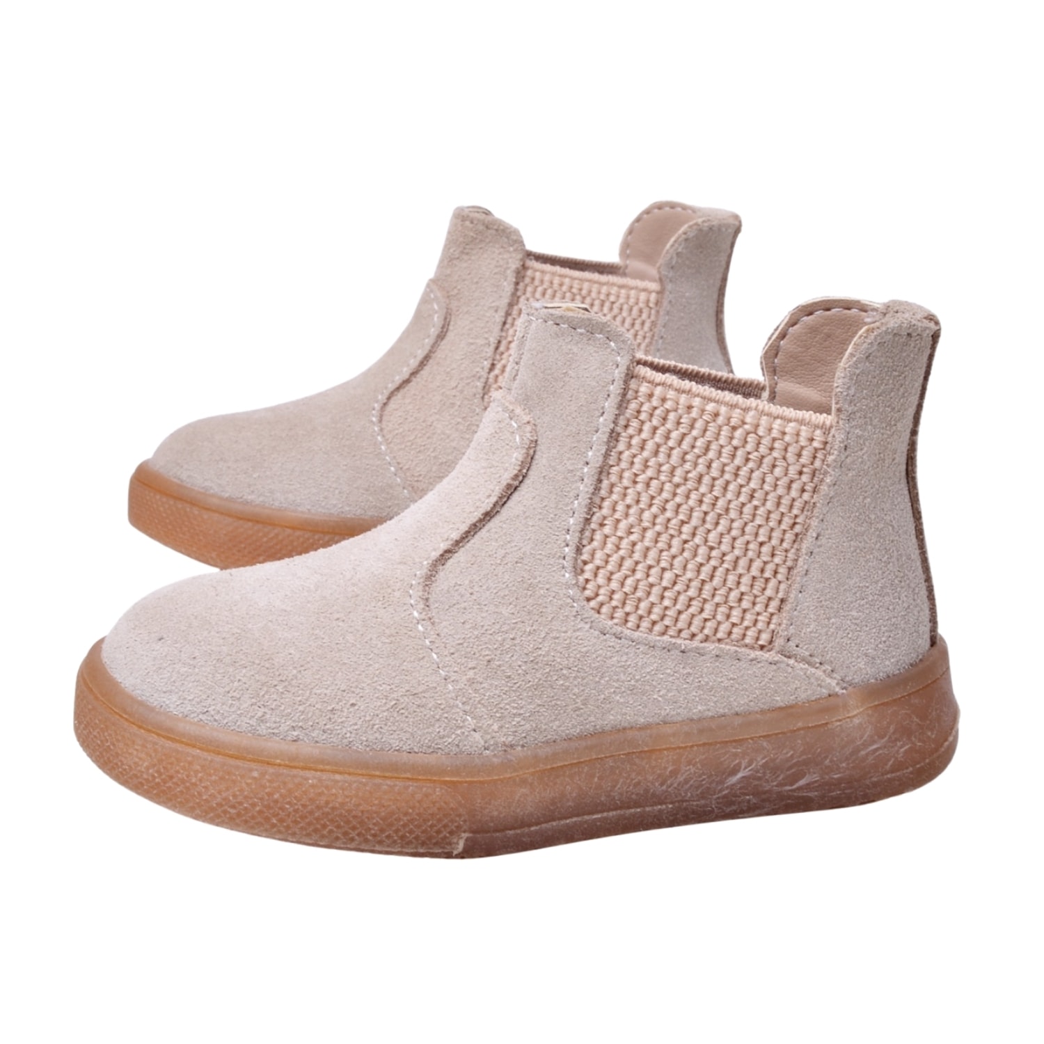 Merli&Rose Chelsea Deri Ortopedik Bebek Bot - Bej