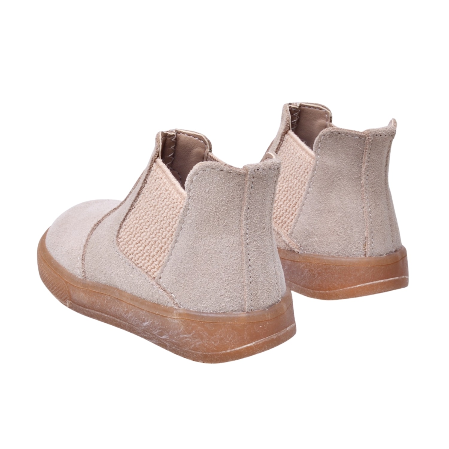 Merli&Rose Chelsea Deri Ortopedik Bebek Bot - Bej