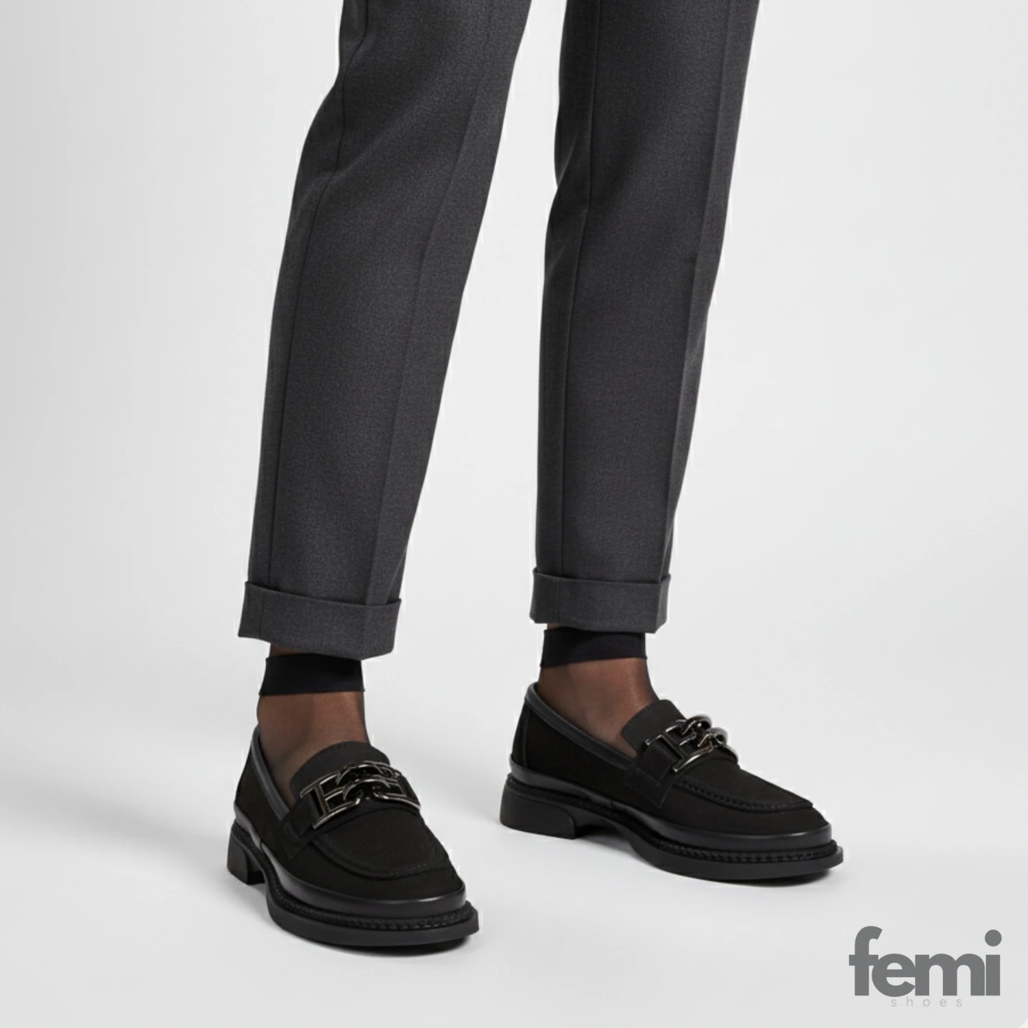 Danacı Kadın Deri Loafer Ayakkabı 178 - Siyah