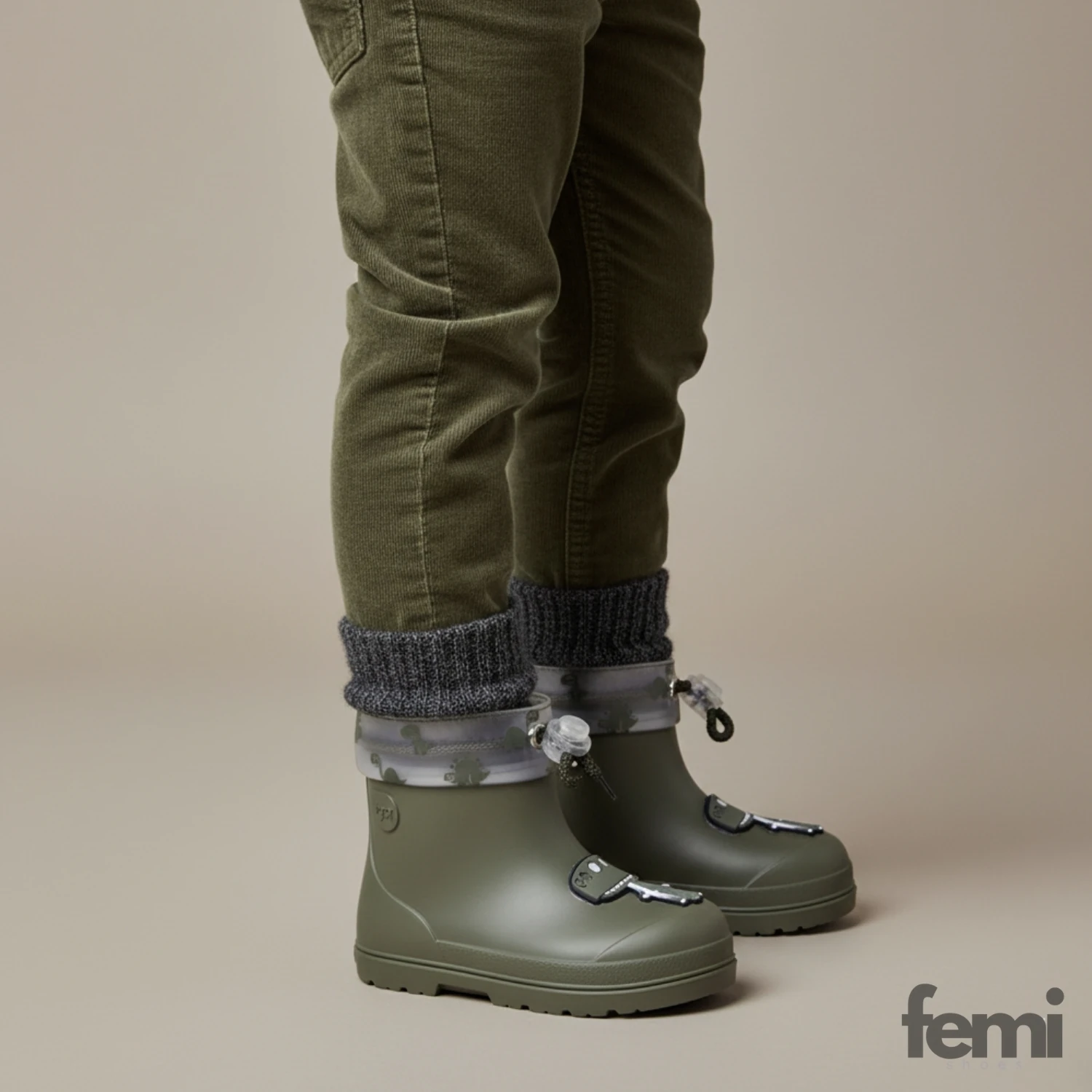 Igor CC336 Mendi Dino Borrego Yünlü Çocuk Bot - Haki