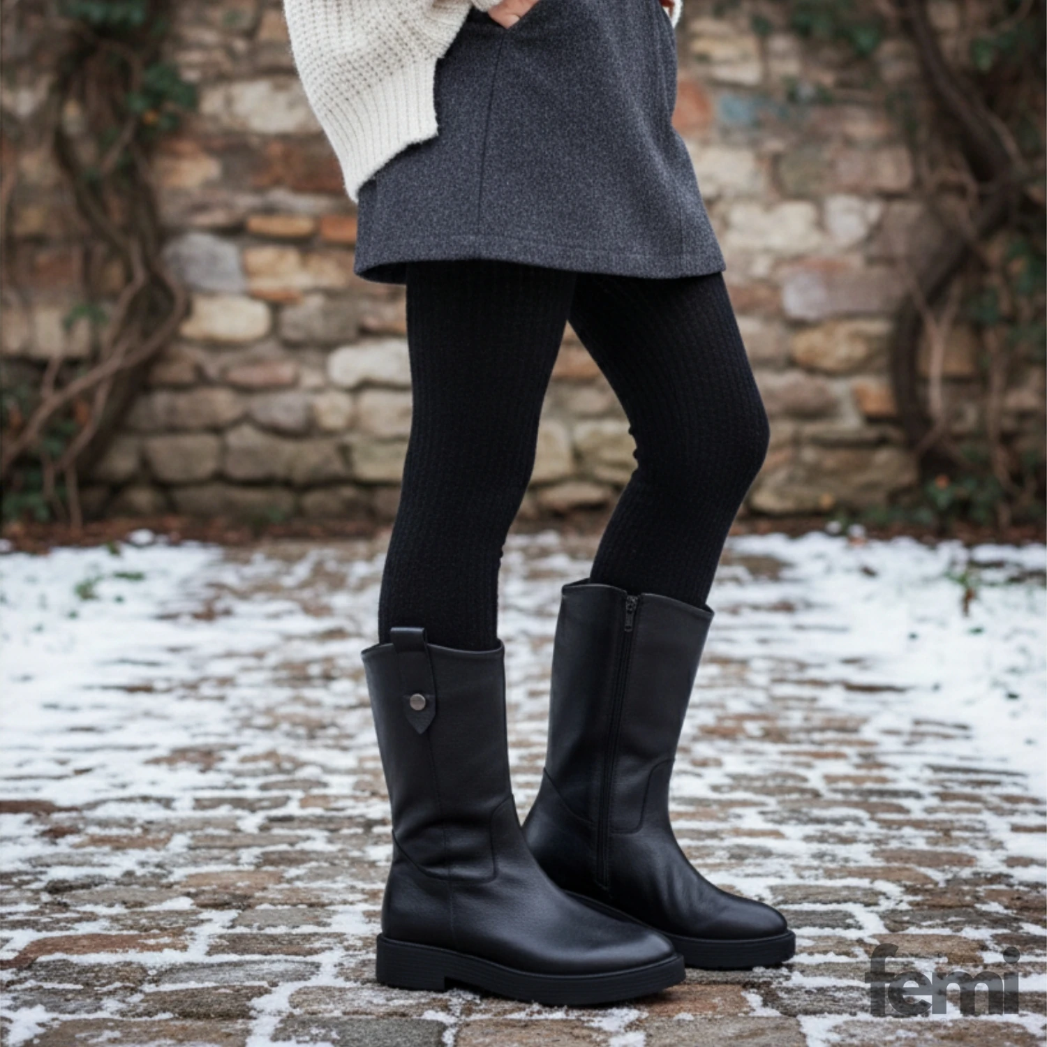 Albini Kadın Deri Bot 25101073K - Siyah