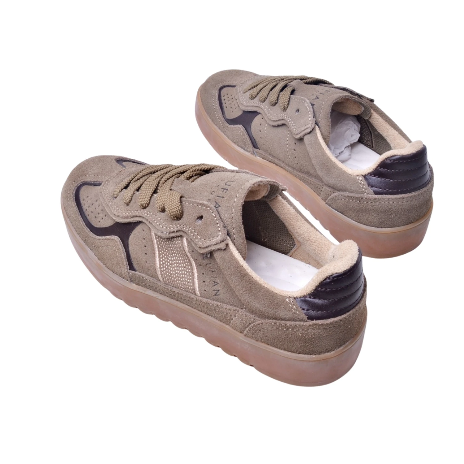 Lufian Asiya Kadın Deri Sneaker - Kum