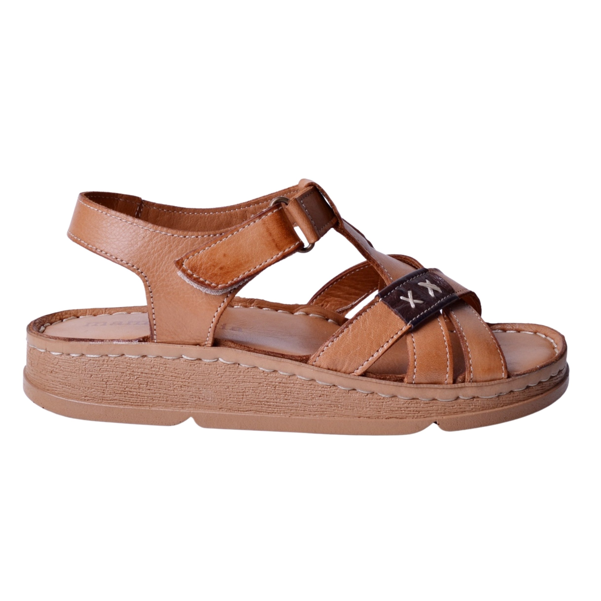 Mammamia D25YS-2440 Kadın Deri Sandalet - Taba