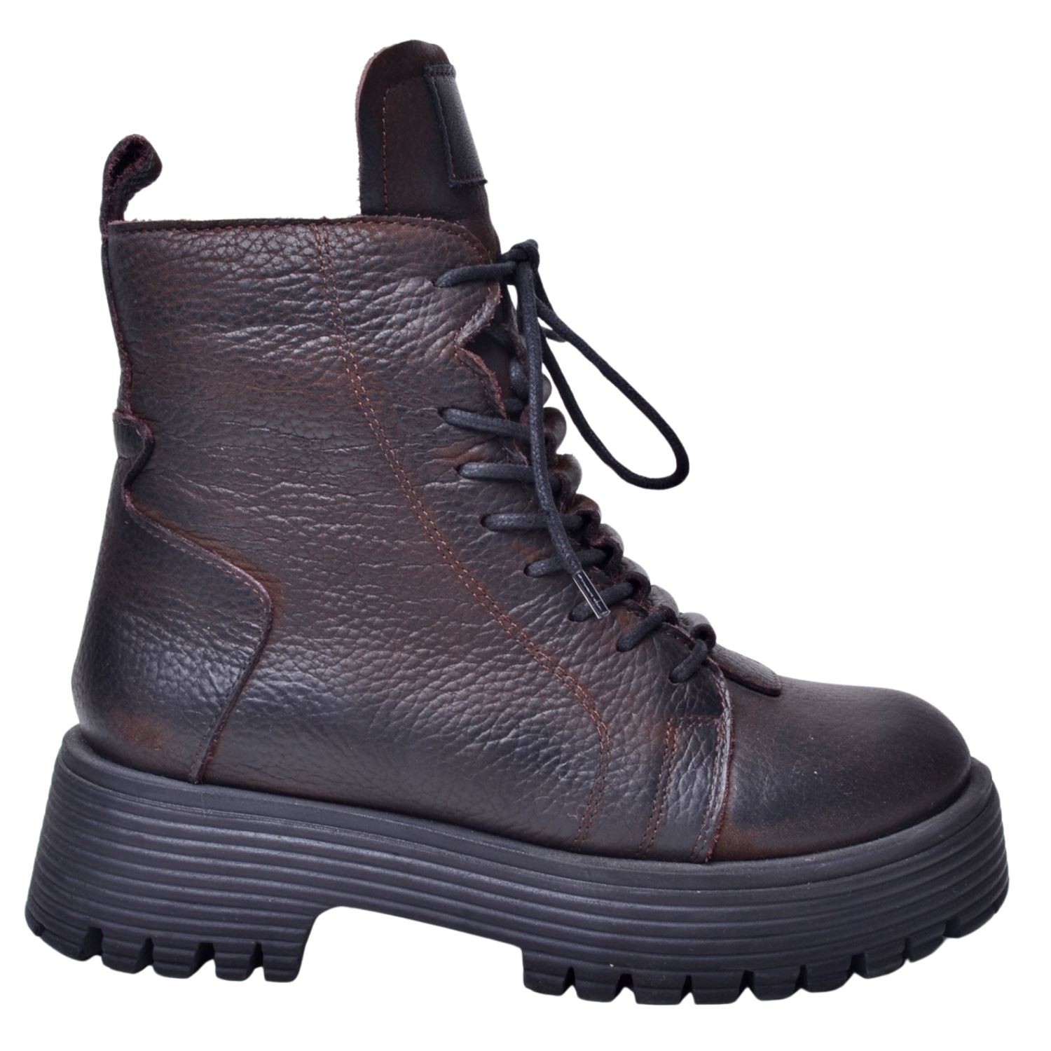 Mammamia Kahve Kadın Deri Bot D23KB-5045 - Kahve