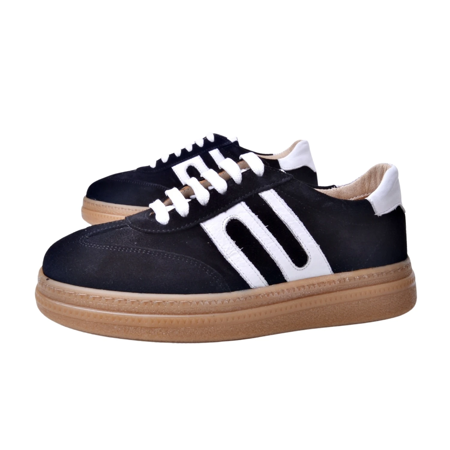 Danacı Kadın Deri Sneaker 235 - Siyah