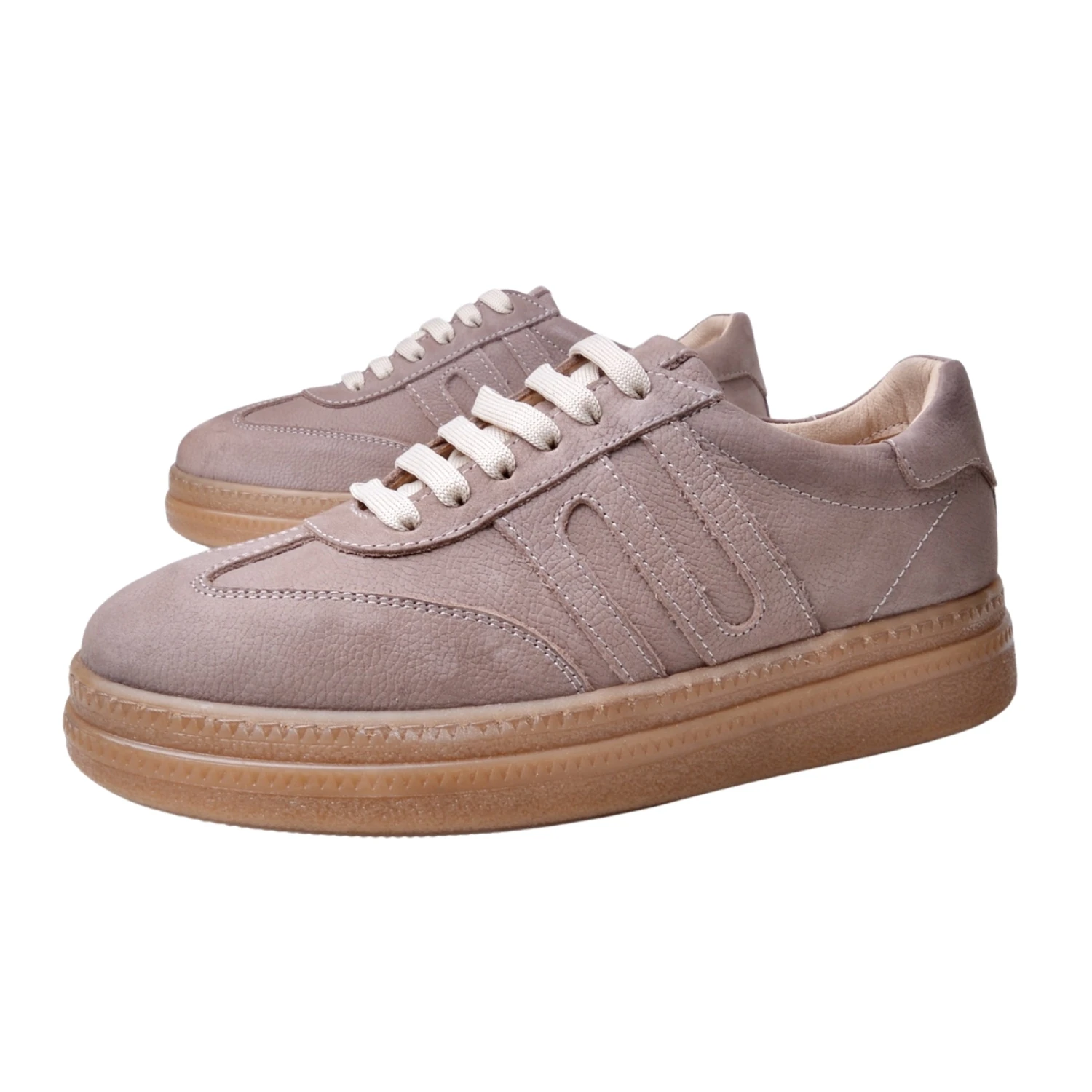 Danacı Kadın Deri Sneaker 235 - Vizon