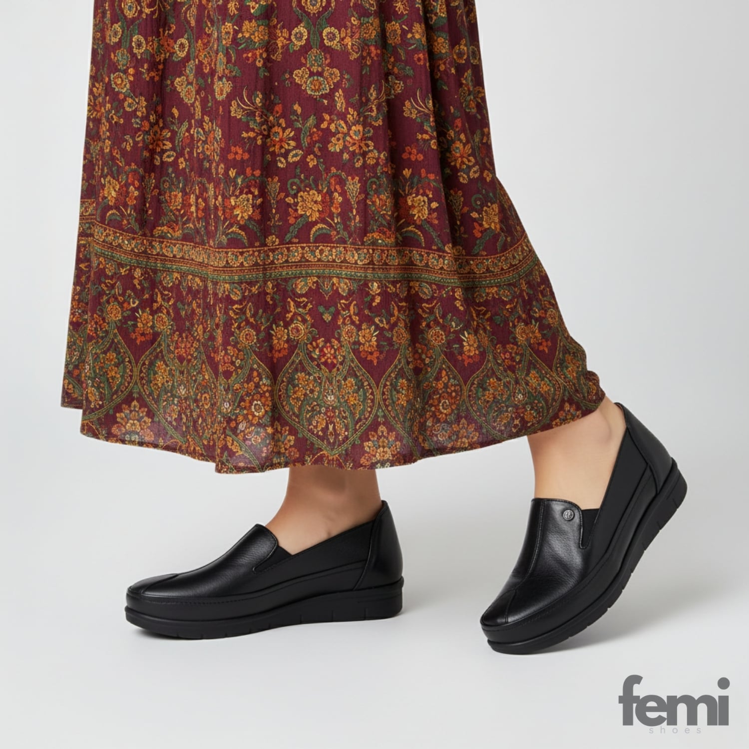 Femi 2511 Kadın Deri Ayakkabı - Siyah