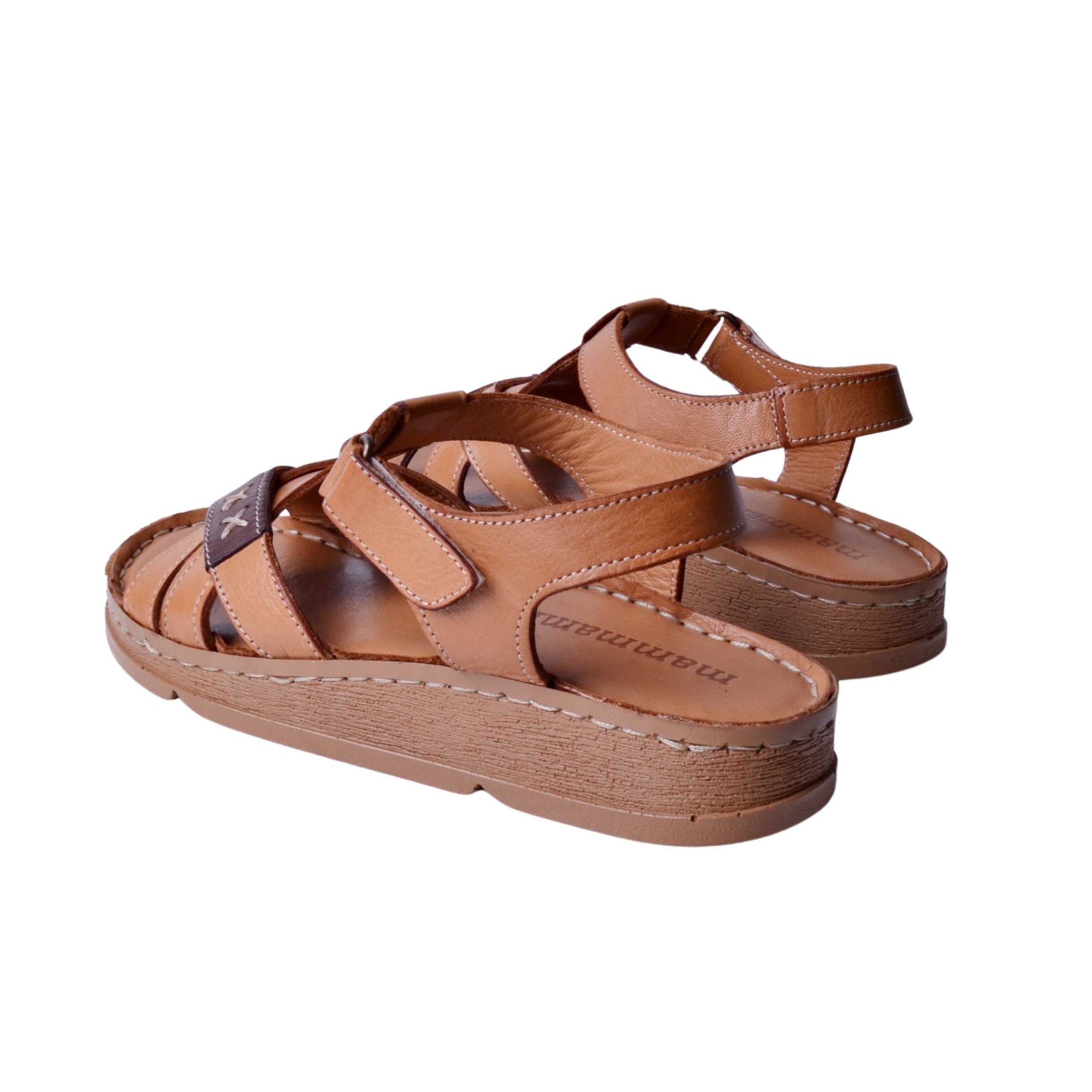 Mammamia D25YS-2440 Kadın Deri Sandalet - Taba