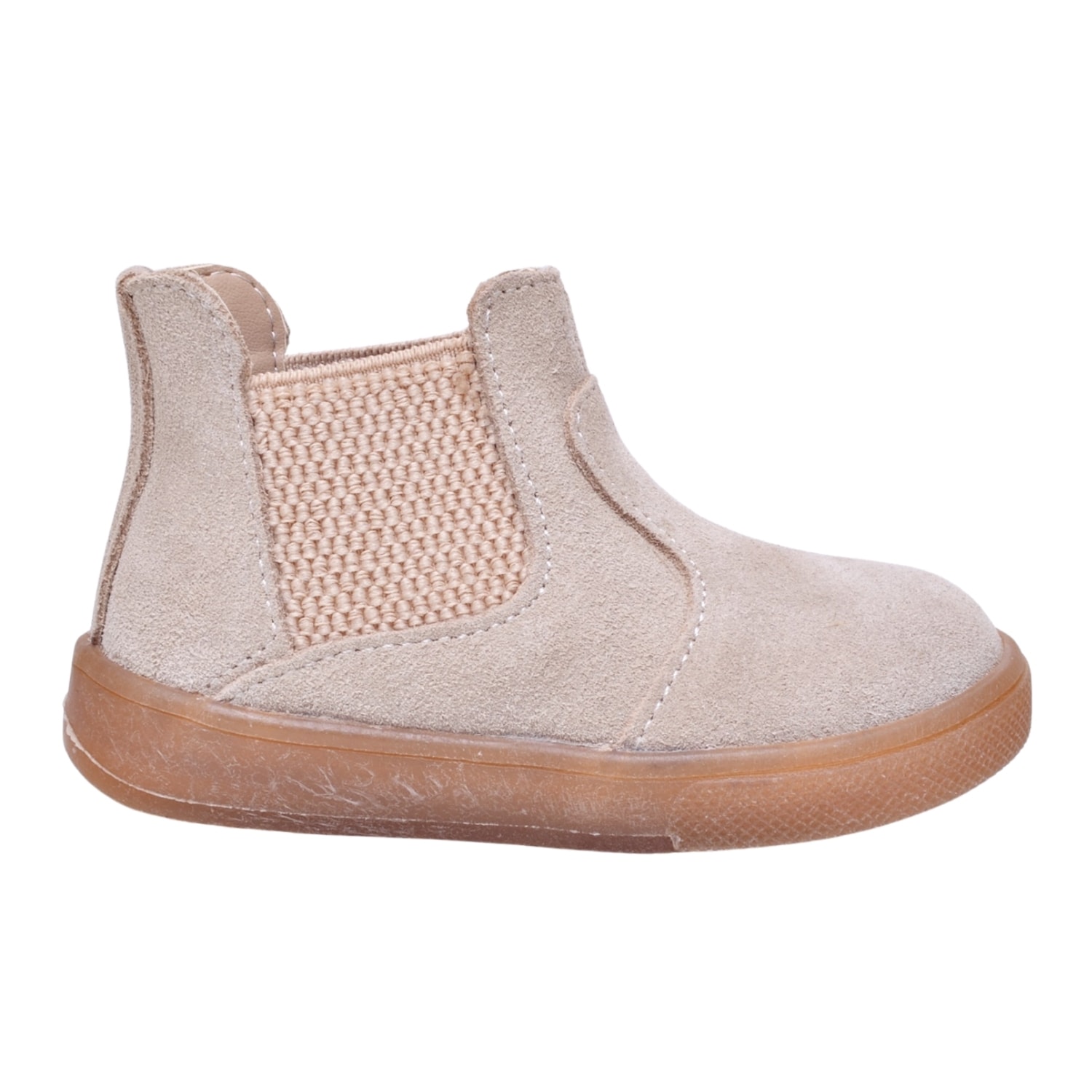 Merli&Rose Chelsea Deri Ortopedik Bebek Bot - Bej