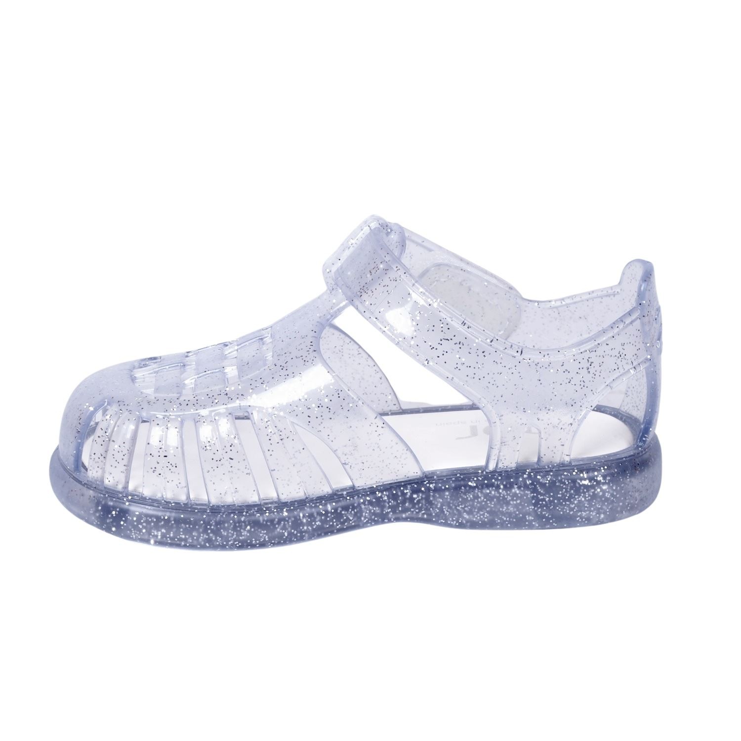 S10308 Tobby Gloss Glitter Şeffaf Çocuk Sandalet