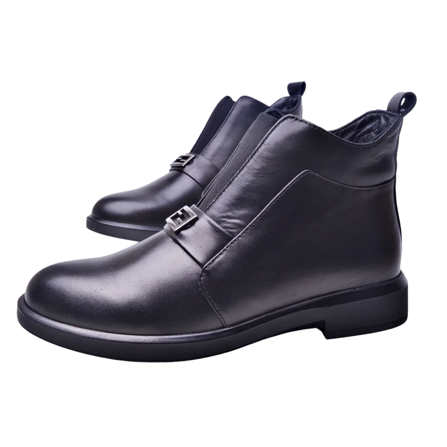 Albini Kadın Deri Kısa Bot 26103457K - Siyah