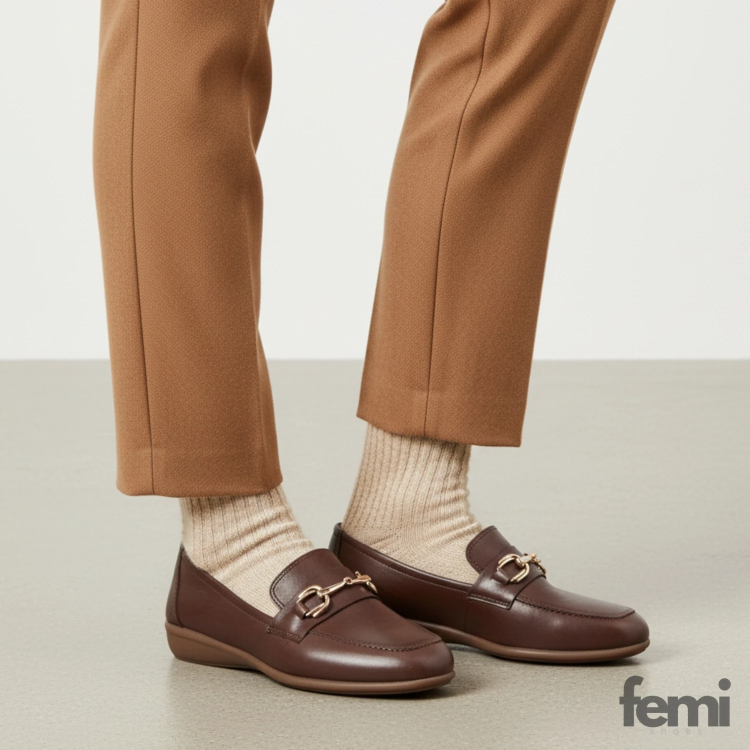 Flaks 26142202 Kadın Deri Ayakkabı - Kahve