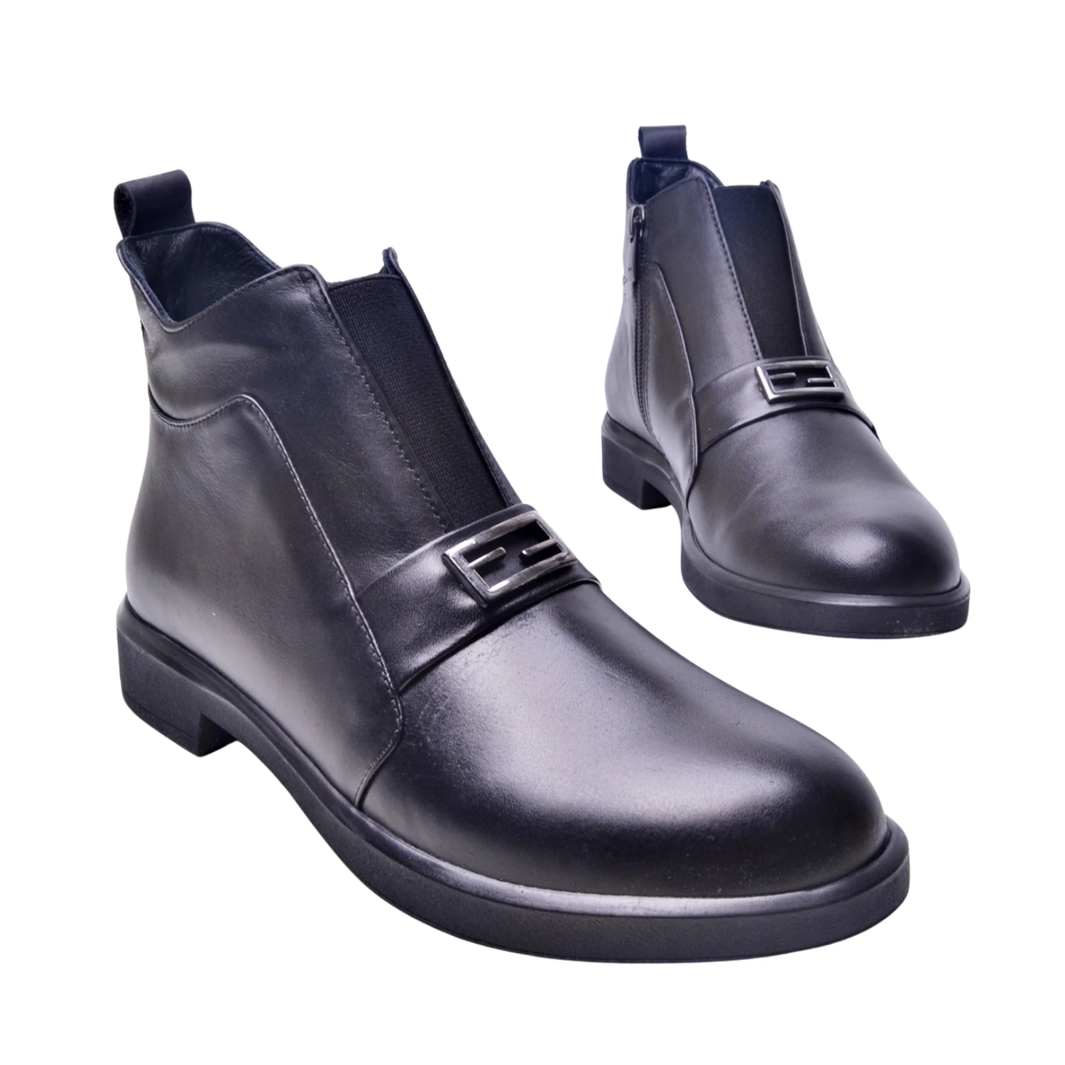 Albini Kadın Deri Kısa Bot 26103457K - Siyah