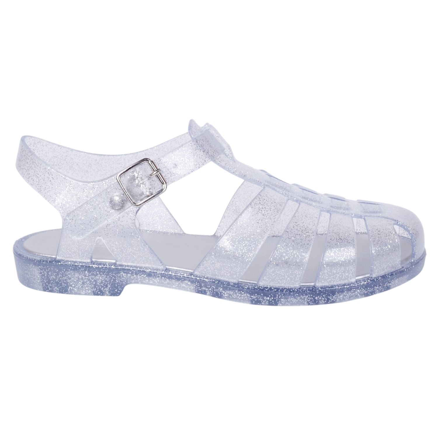 S10262 Biarritz Glitter Kadın Sandalet - Şeffaf
