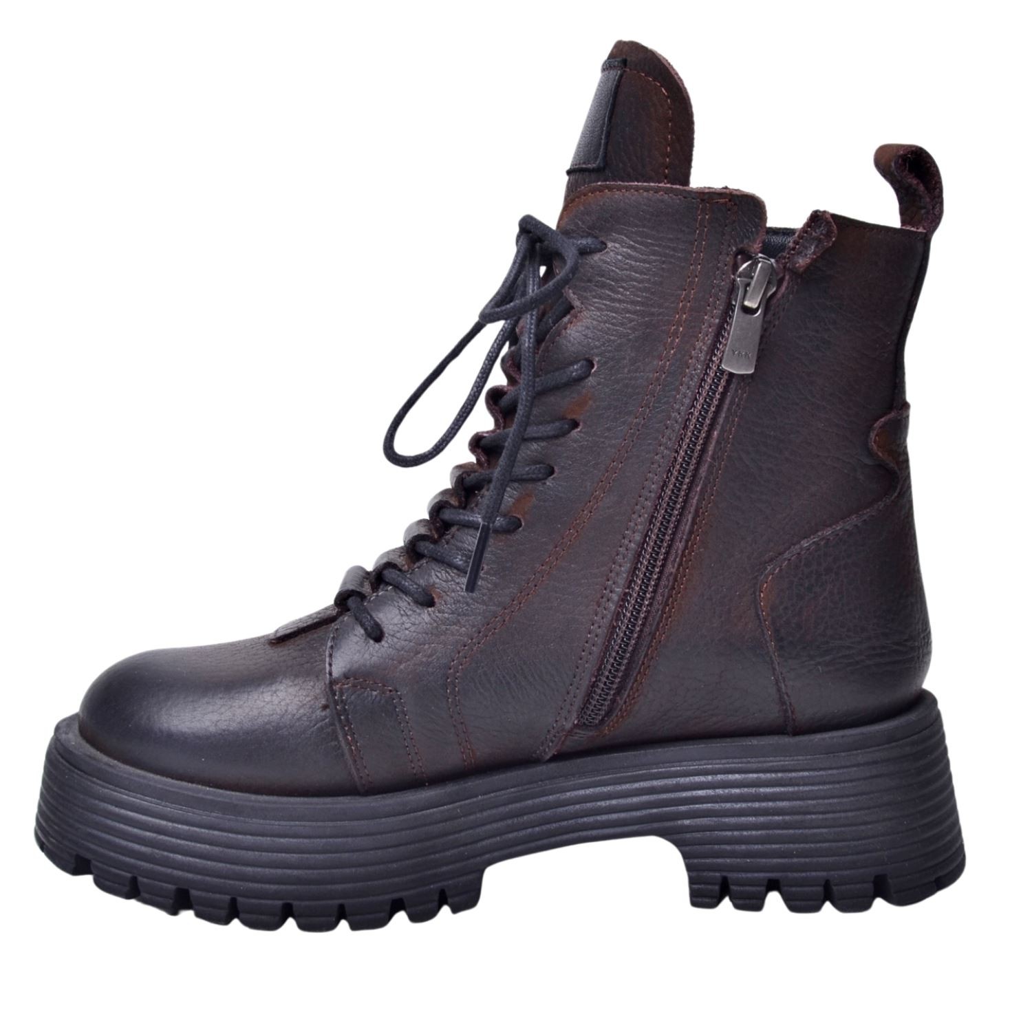 Mammamia Kahve Kadın Deri Bot D23KB-5045 - Kahve