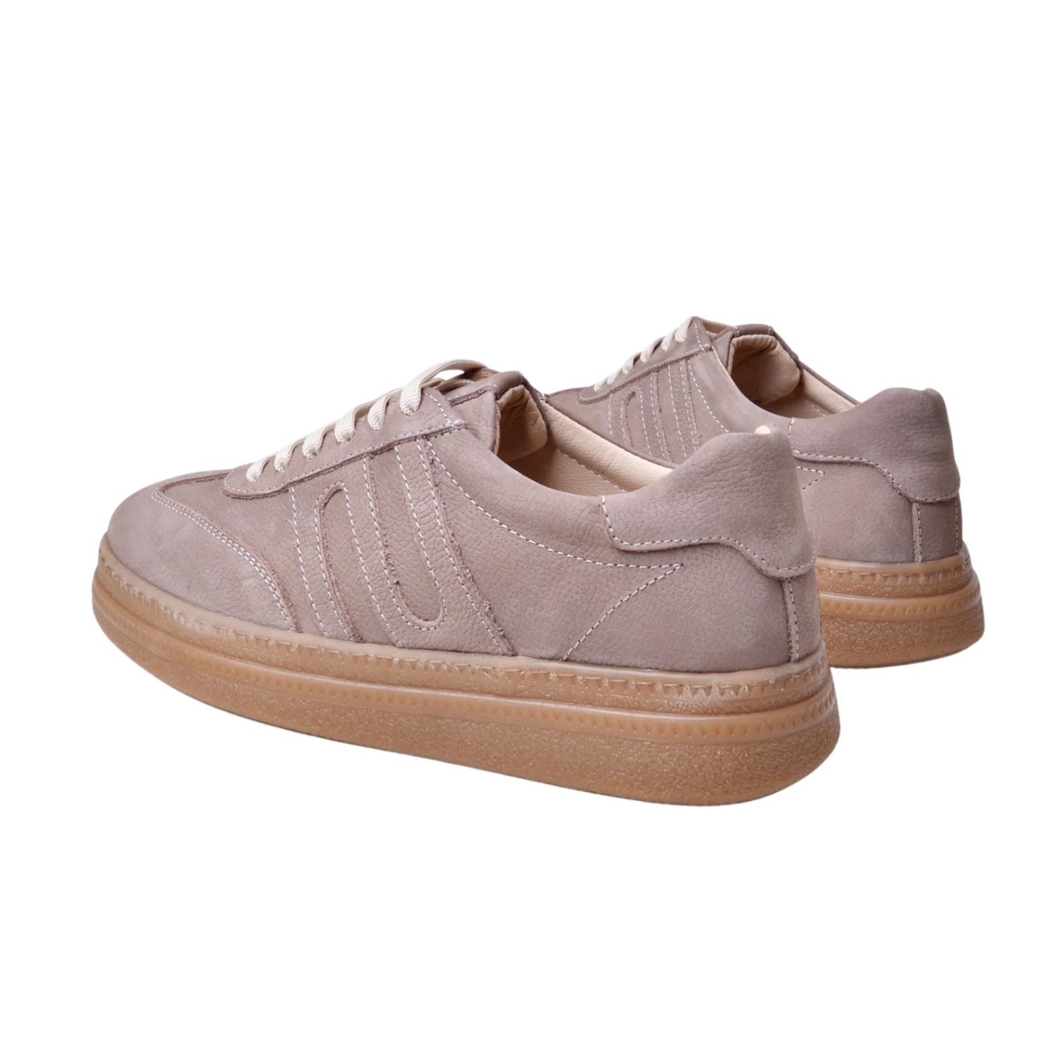 Danacı Kadın Deri Sneaker 235 - Vizon