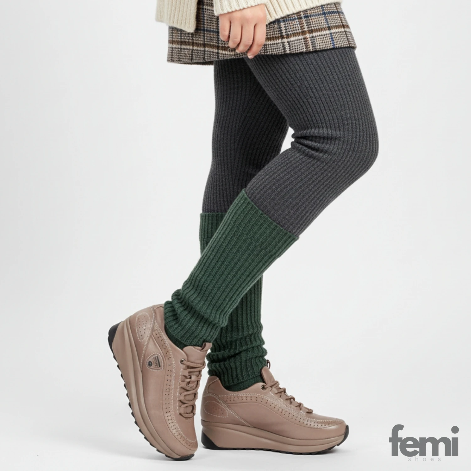 Mammamia D25KA-3660 Kadın Deri Ayakkabı - Vizon