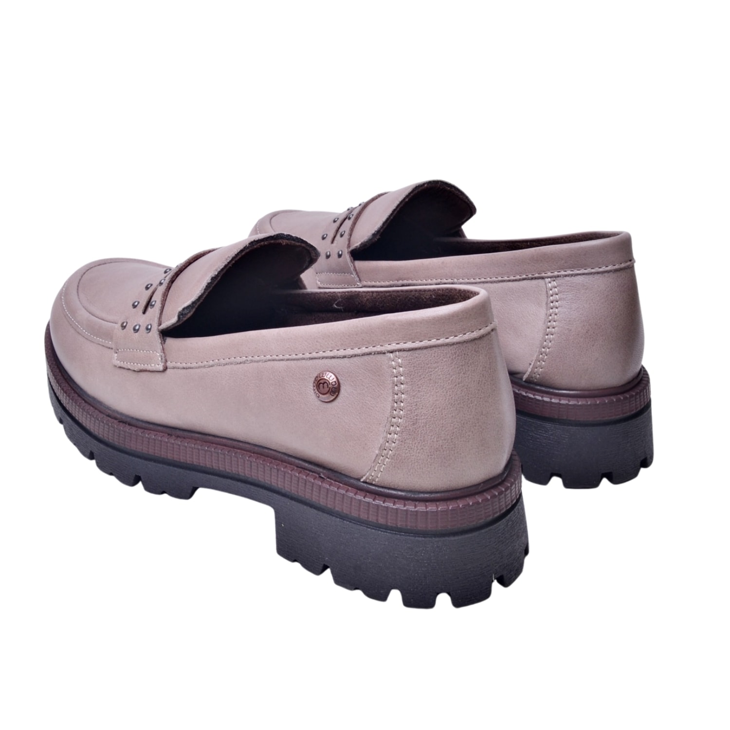 Mammamia Kadın Deri Loafer Ayakkabı D25KA-3175 - Vizon