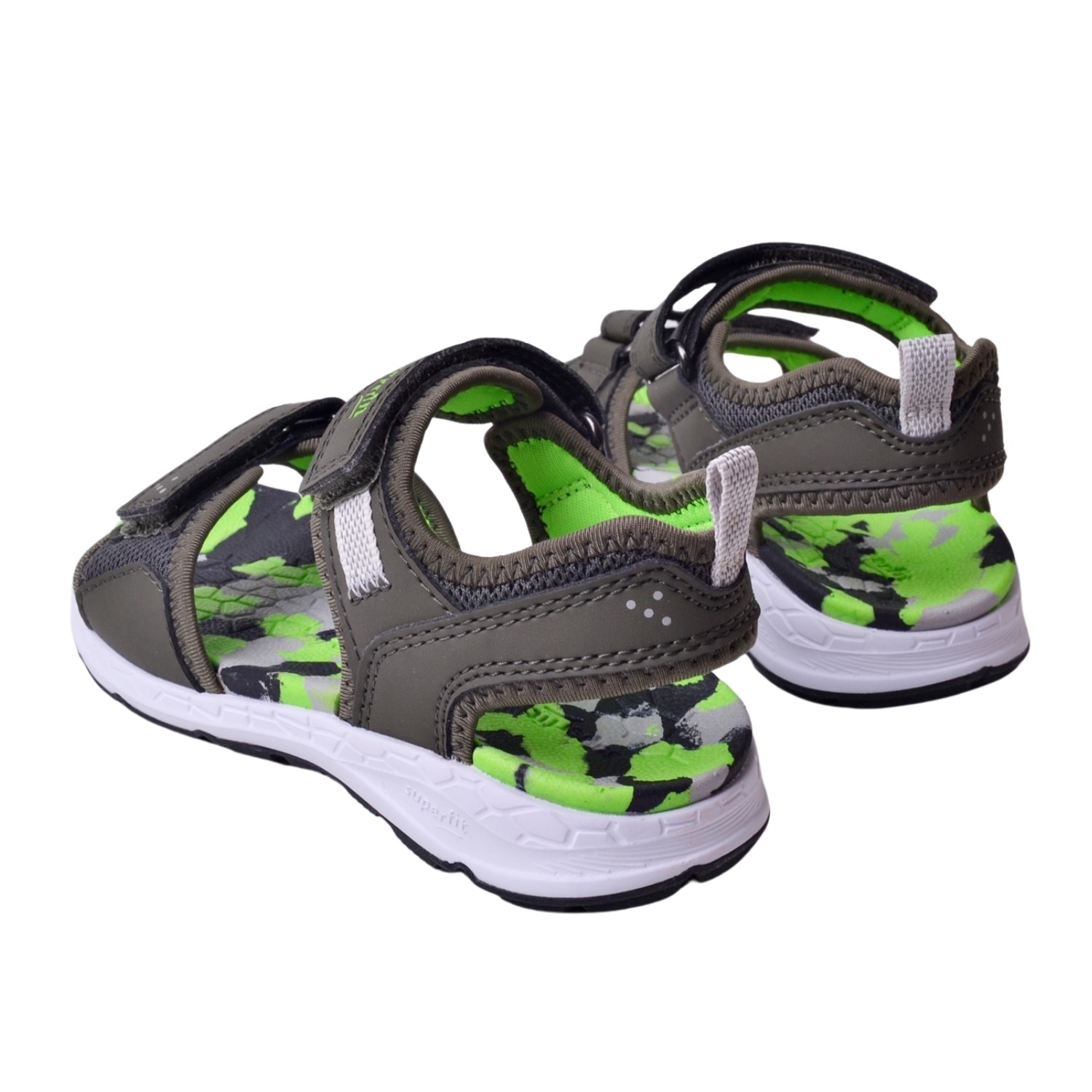 Superfit Criss Cross Çocuk Aqua Sandalet - Yeşil