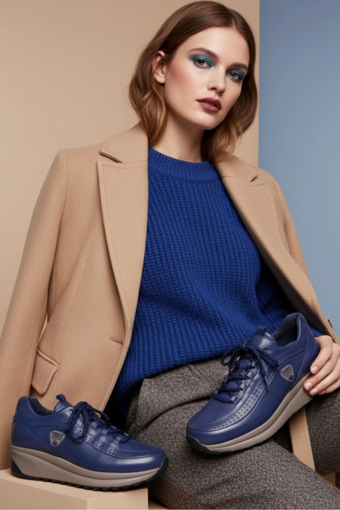 Mammamia D25KA-3660 Kadın Deri Ayakkabı - Lacivert