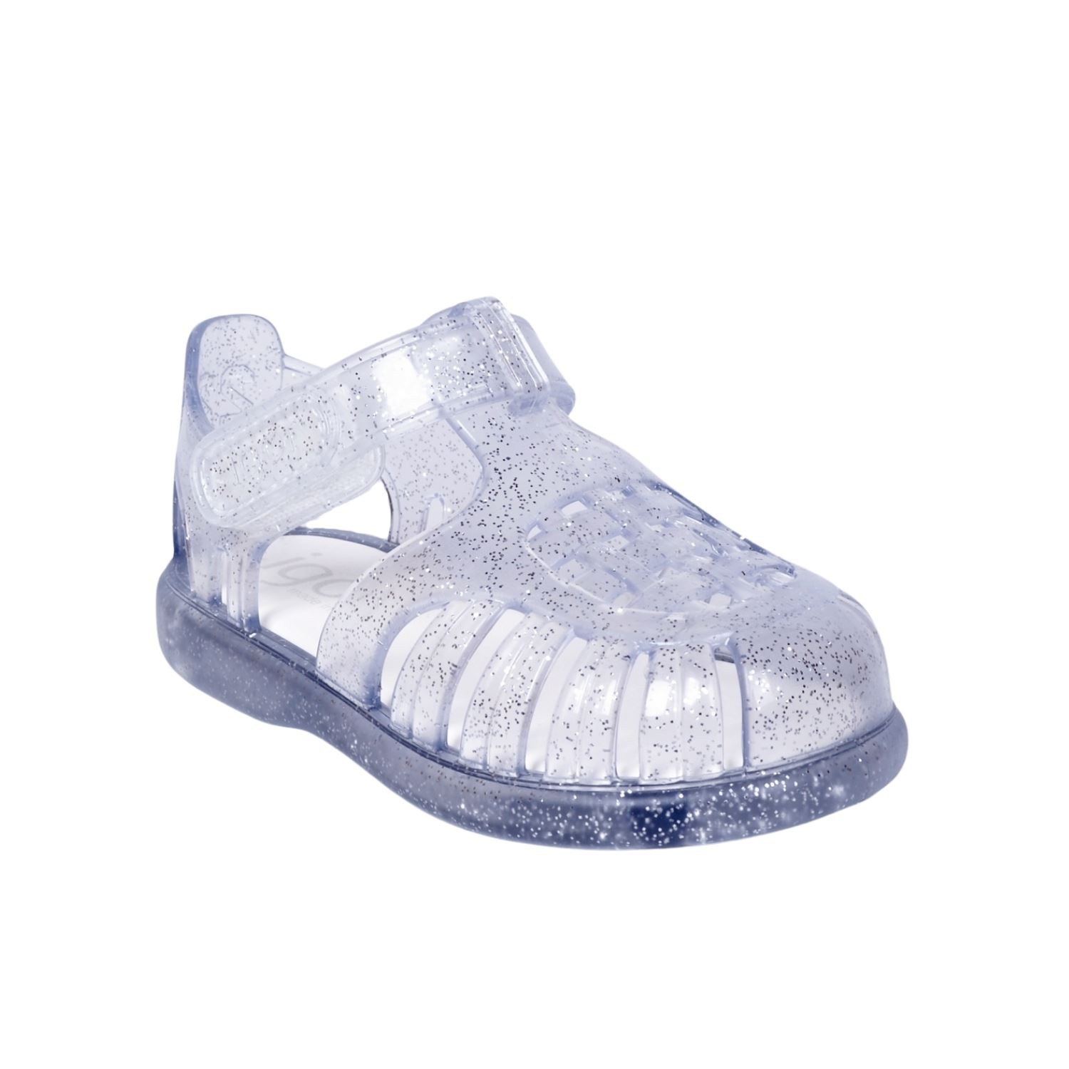 S10308 Tobby Gloss Glitter Şeffaf Çocuk Sandalet