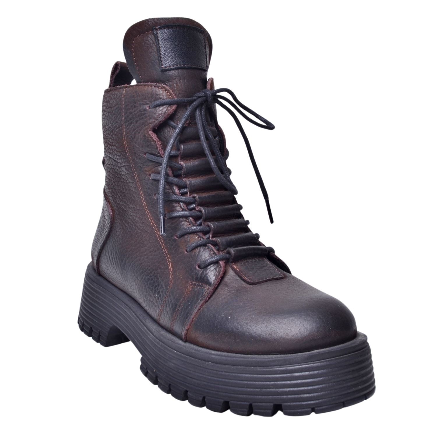 Mammamia Kahve Kadın Deri Bot D23KB-5045 - Kahve