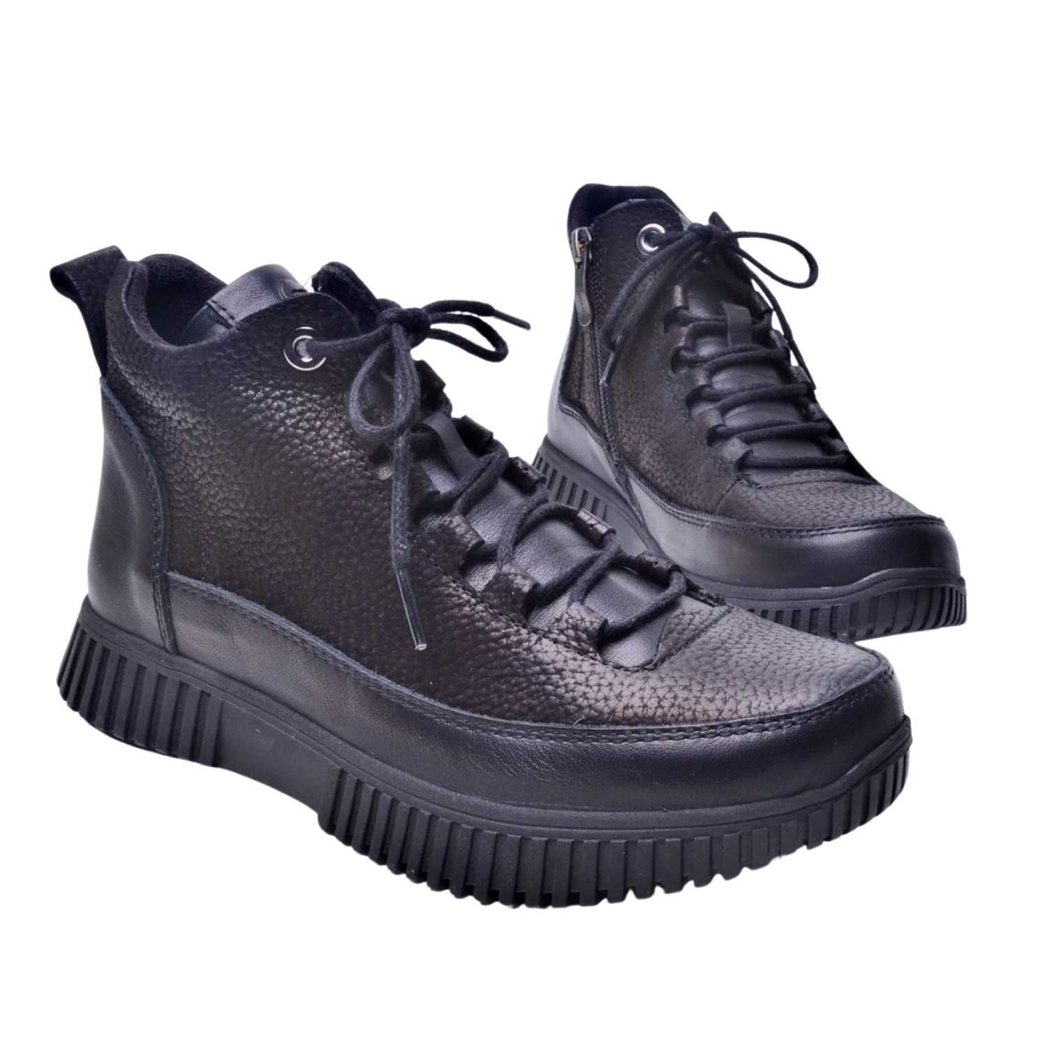 Mammamia Kadın Deri Spor Bot D25KB-4525 - Siyah