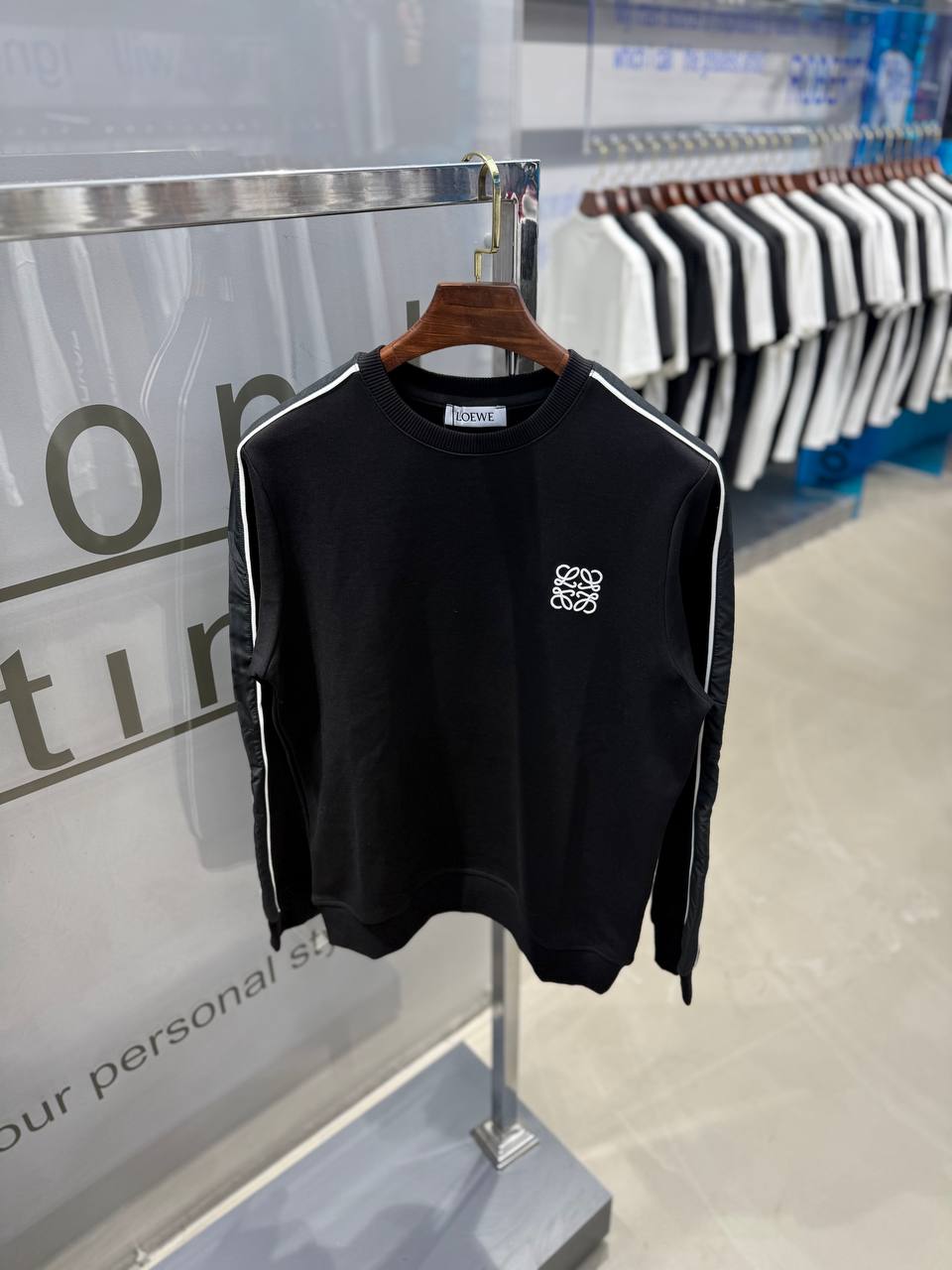  Line Sweatshirt - Siyah