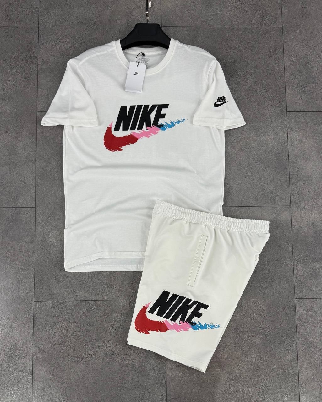 Nike Premium Graphic Yazlık Takım - Beyaz