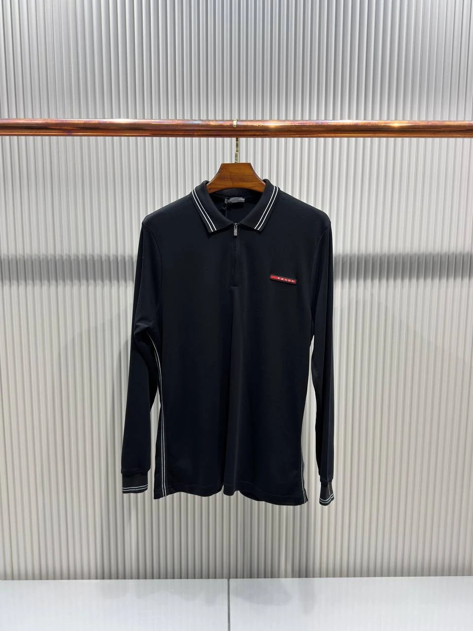 Half Zip Sweatshirt - Siyah