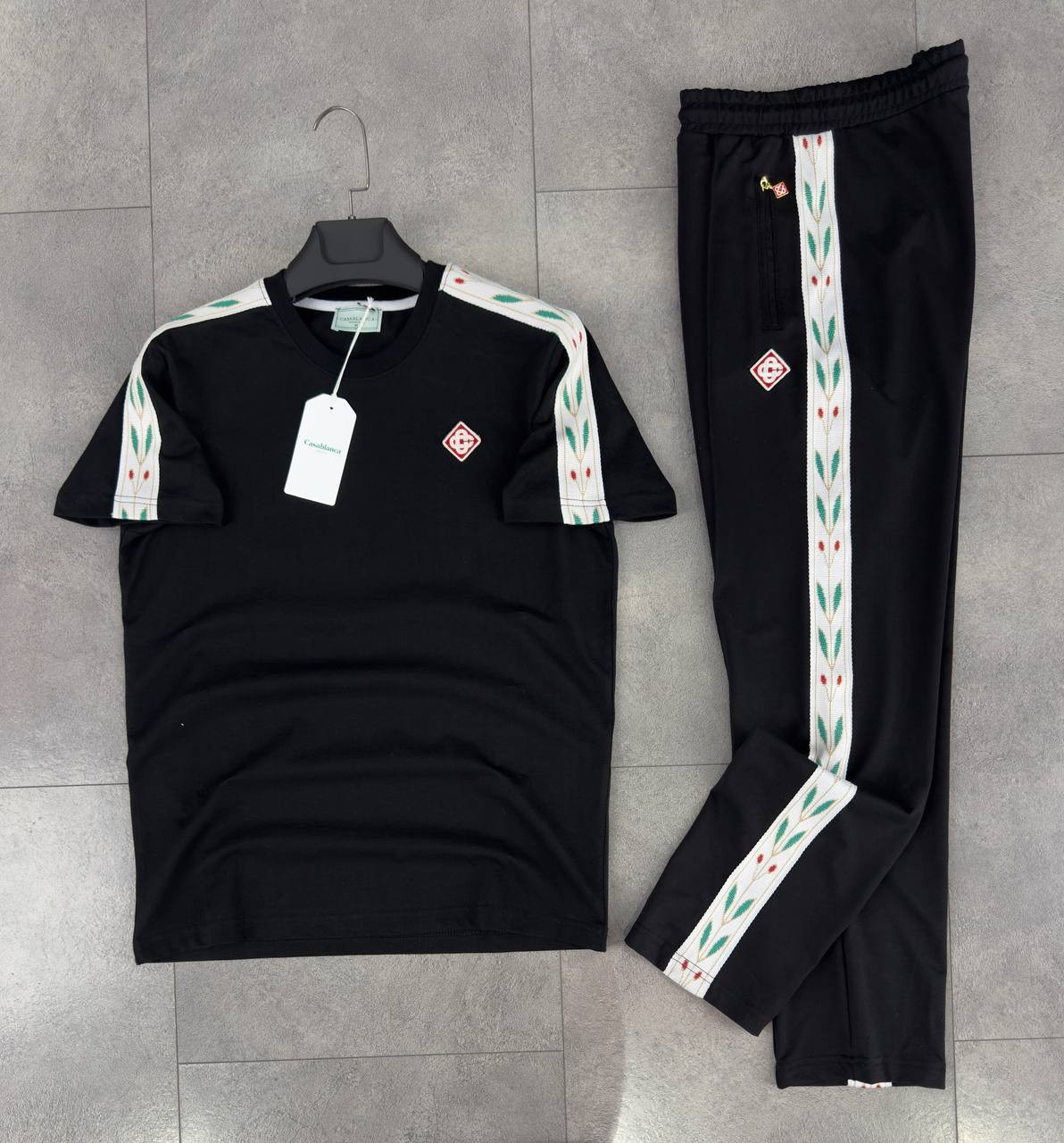 Stripe Yazlık Takım - Siyah